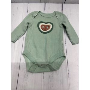 Tahari Baby Green Long Sleeve One Piece 0-3M
